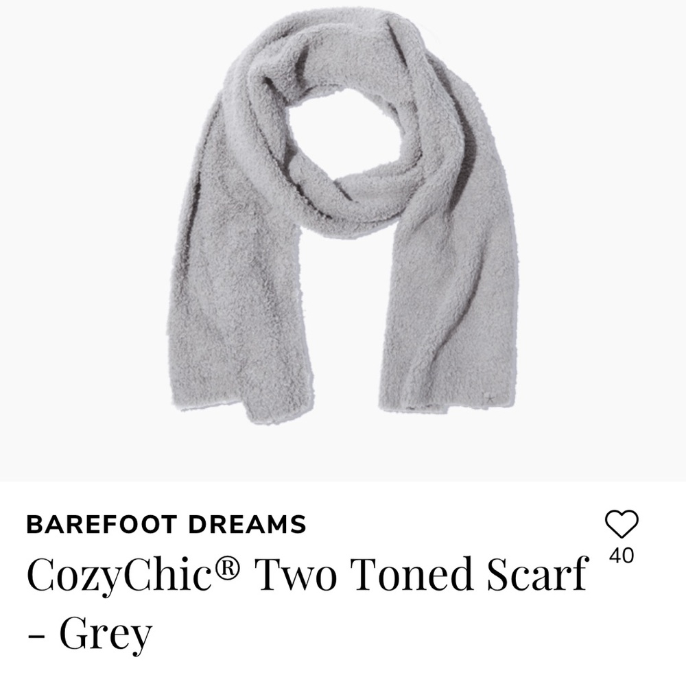 Cozy Chic gray scarf